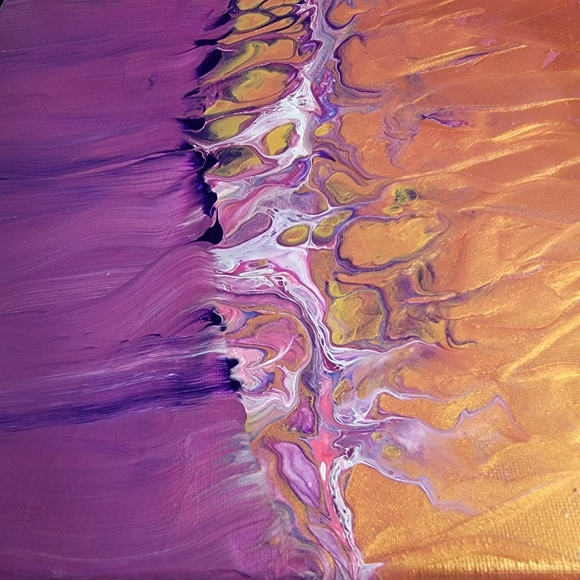 12x12 abstract acrylic painting - Picture 3 of 4